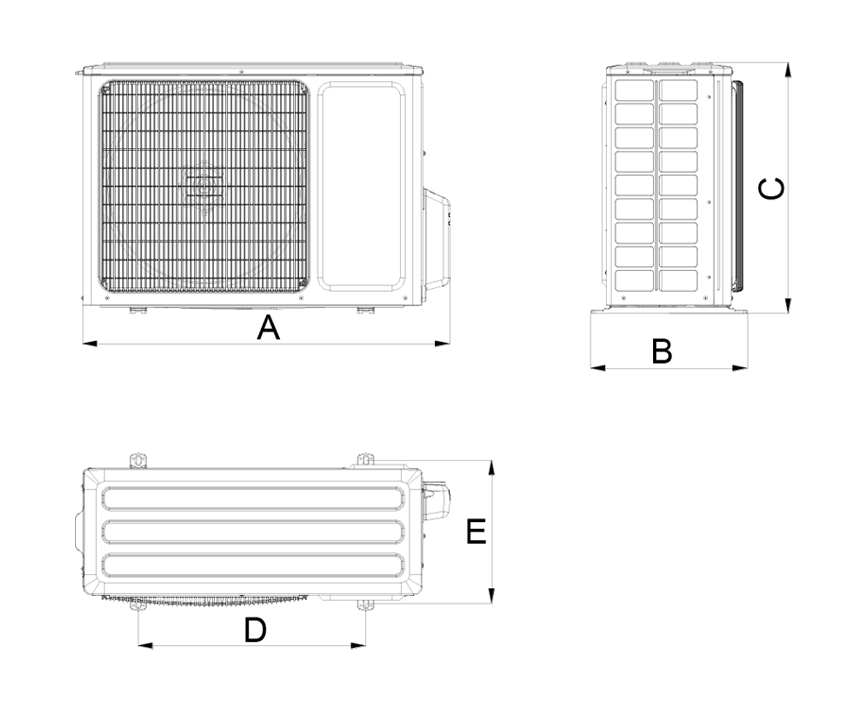 Wymiary - Przypodłogowo-podsufitowe