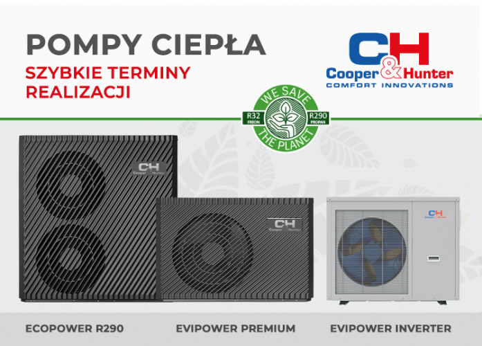 POMPY CIEPŁA - szybki termin realizacji