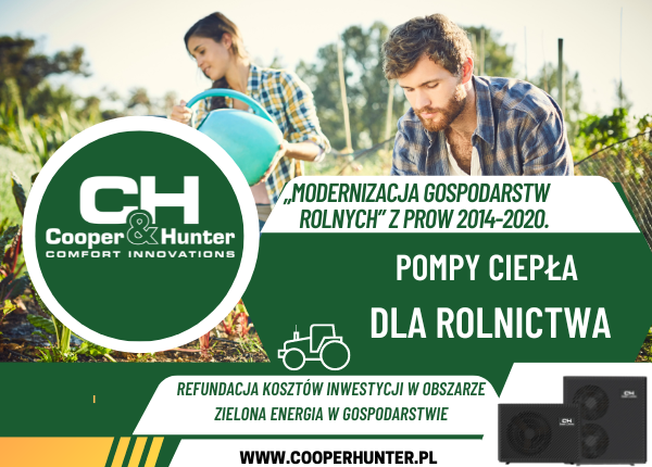 REFUNDACJA NA POMPY CIEPŁA DLA ROLNICTWA