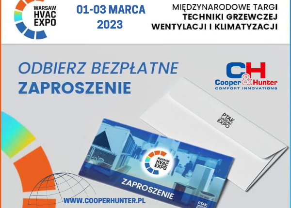 ODBERZ BEZPŁATNE ZAPROSZENIE NA TARGI WARSAW HVAC EXPO