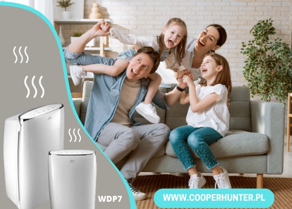 Zadbaj o jakość powietrza z osuszaczem WDP7 od Cooper&Hunter