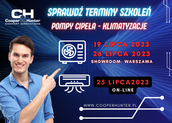 NOWY CYKLE SZKOLEŃ! POMPY CIEPŁA I KLIMATYZACJE. ZAPISZ SIĘ JUŻ DZIŚ!