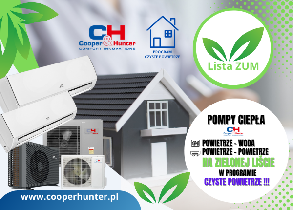 POMPY CIEPŁA C&H NA ZIELONEJ LIŚCIE ZUM !
