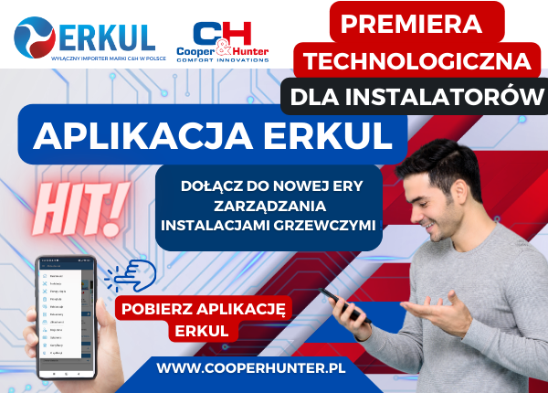 PREMIERA TECHNOLOGICZNA DLA INSTALATORÓW  - APLIKACJA ERKUL
