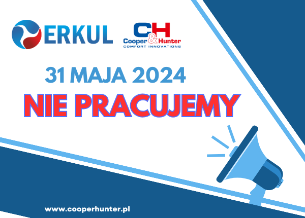 W DNIU 31 MAJA 2024 NIE PRACUJEMY