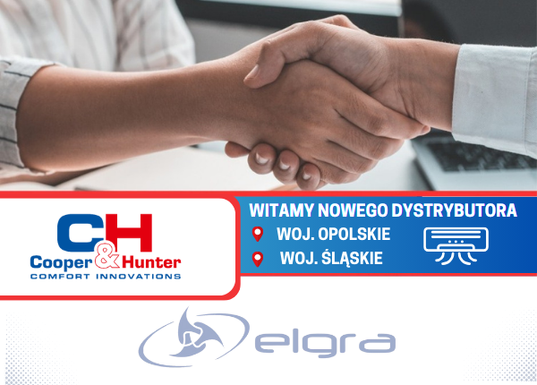 ELGRA - NOWYM DYSTRYBUTOREM URZĄDZEŃ COOPER&HUNTER!
