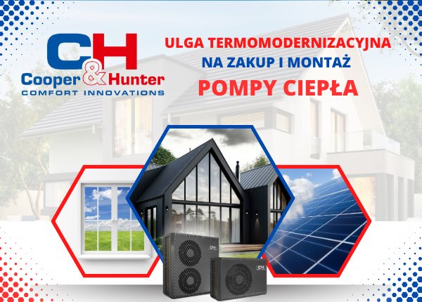 ULGA TERMOMODERNIZACYJNA NA ZAKUP I MONTAŻ POMPY CIEPŁA