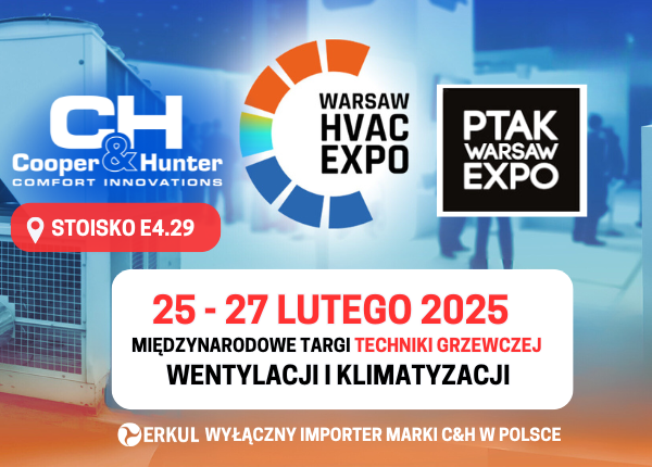 SPOTKAJ SIĘ Z NAMI NA TARGACH HVAC 25-27 LUTEGO 2025!