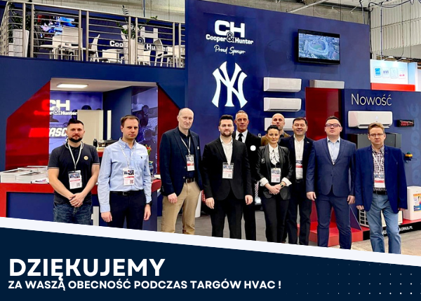 DZIĘKUJEMY ZA WASZĄ OBECNOŚĆ PODCZAS TARGÓW HVAC