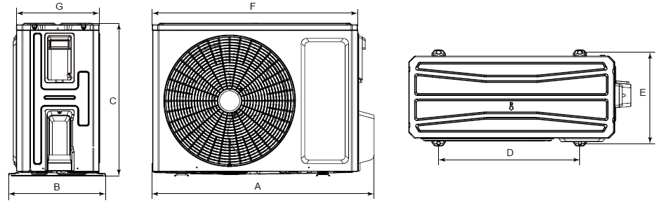 Wymiary - AHU-Kit 2 LCAC