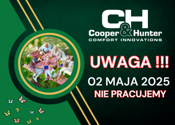 UWAGA !!! 02 MAJA 2025 NIE PRACUJEMY !