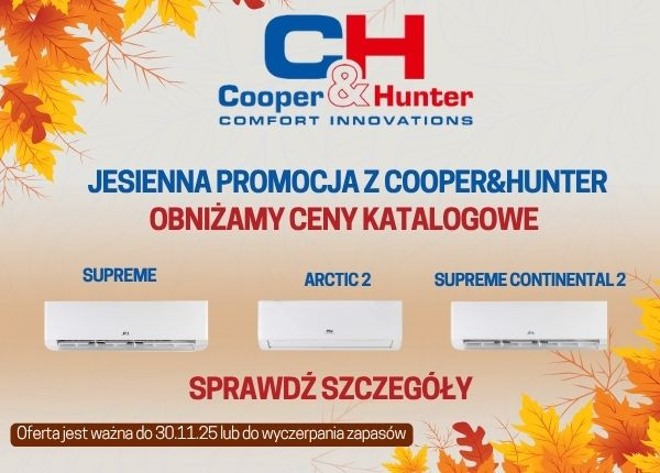 JESIENNE PROMOCJE Z C&H - OBNIŻAMY CENY KATALOGOWE!