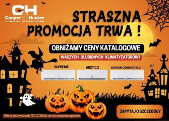 STRASZNA PROMOCJA TRWA - OBNIŻAMY CENY KATALOGOWE WASZYCH ULUBIONYCH KLIMATYZATORÓW!