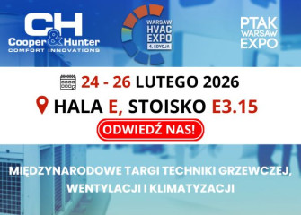 MIĘDZYNARODOWE TARGI TECHNIKI GRZEWCZEJ, WENTYLACJI I KLIMATYZACJI JUŻ 24-26.02.2026!