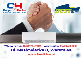 BESTKLIM OFICJALNYM DYSTRYBUTOREM URZĄDZEŃ MARKI COOPER&HUNTER - SERDECZNIE WITAMY !