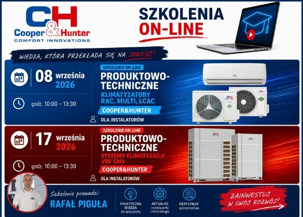 WRZEŚNIOWE SZKOLENIA AUTORYZACYJNE C&H – ZAPRASZAMY INSTALATORÓW