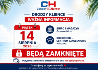 UWAGA! 14 SIERPNIA 2026 - NIE PRACUJEMY!