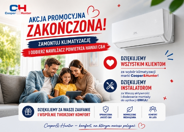 PROMOCJA DOBIEGŁA KOŃCA – DZIĘKUJEMY, ŻE WYBRALIŚCIE COOPER&HUNTER!